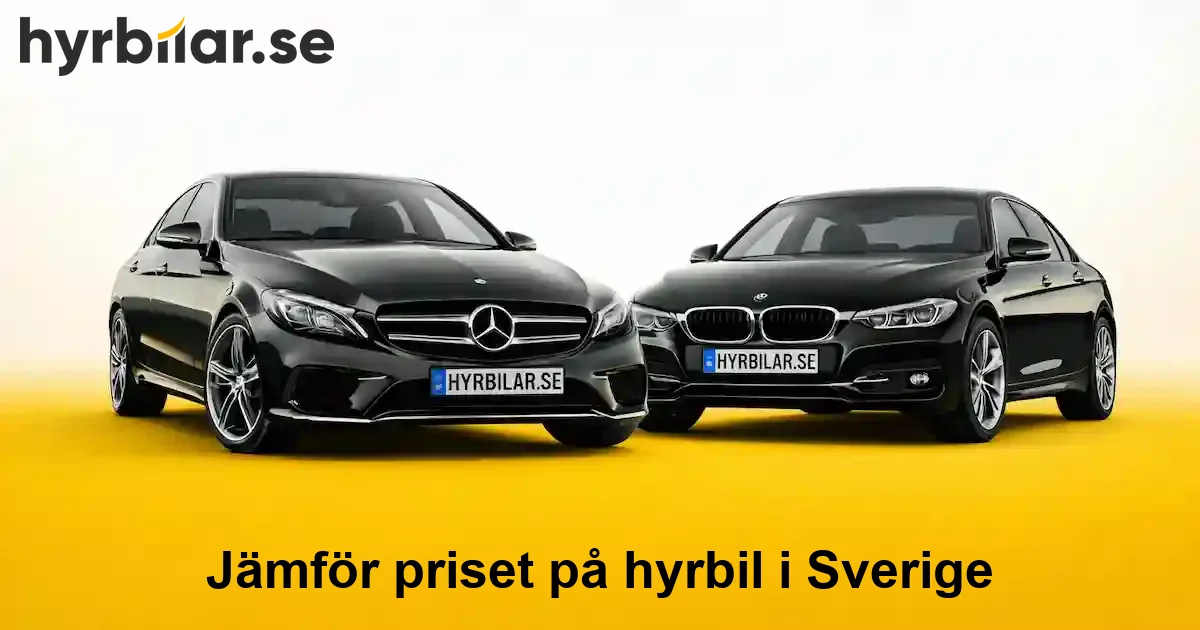 Hyrbil i Sverige – jämför priser